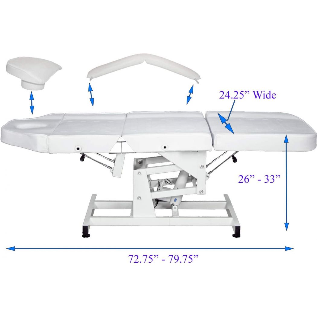 Beauty Salon Electric Height Adjustable Massage Facial Bed